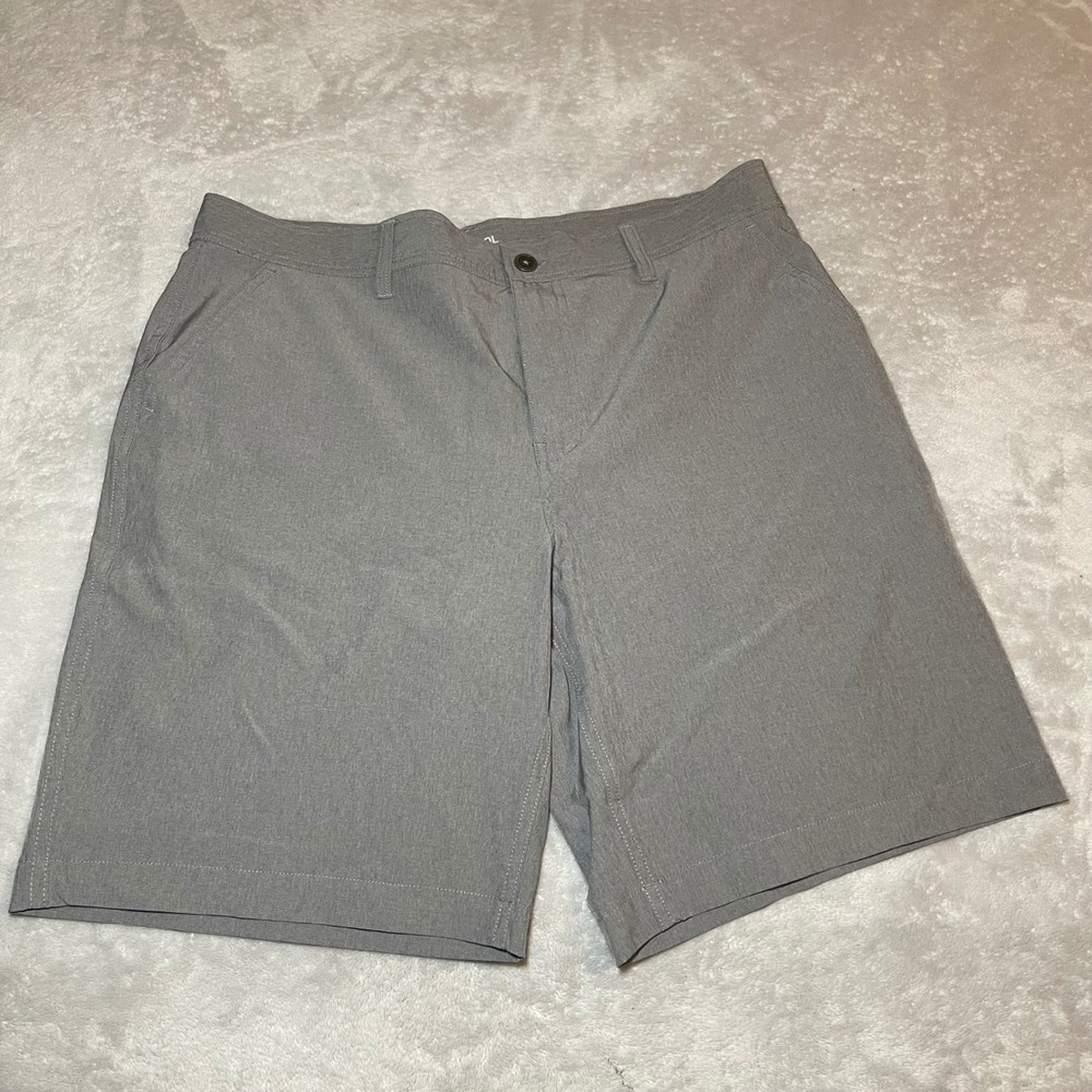 32 Degrees Cool Stretch Performance Mens Shorts Gray Size 34 Athletic Casual